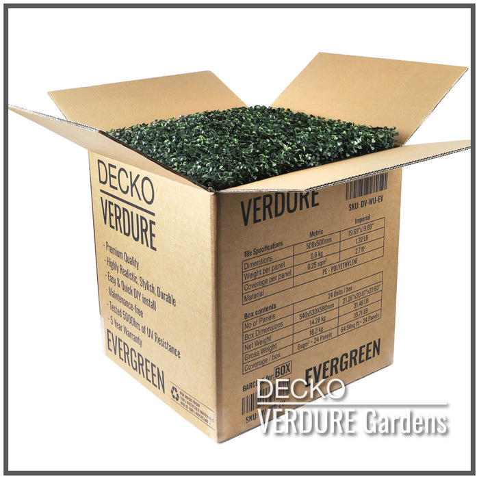 DECKO <b>VERDURE</b> Zöldfal - 24 db/doboz: 500mm x 500mm <b>(Válassz típust)</b>