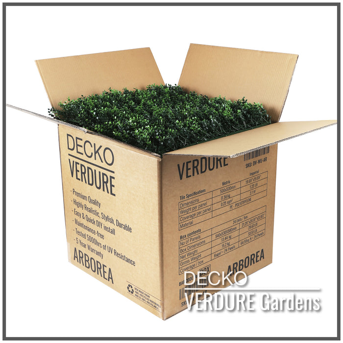 DECKO <b>VERDURE</b> Zöldfal - 24 db/doboz: 500mm x 500mm <b>(Válassz típust)</b>