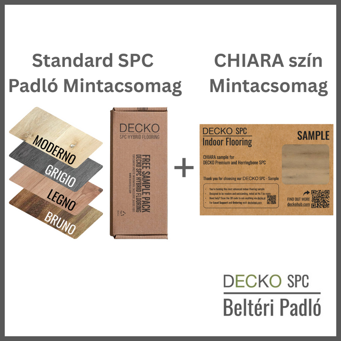 SPC Hibrid Vinyl Padló – <b>Mintacsomag</b> – Standard Kollekció + Chiara Színminta | DECKO