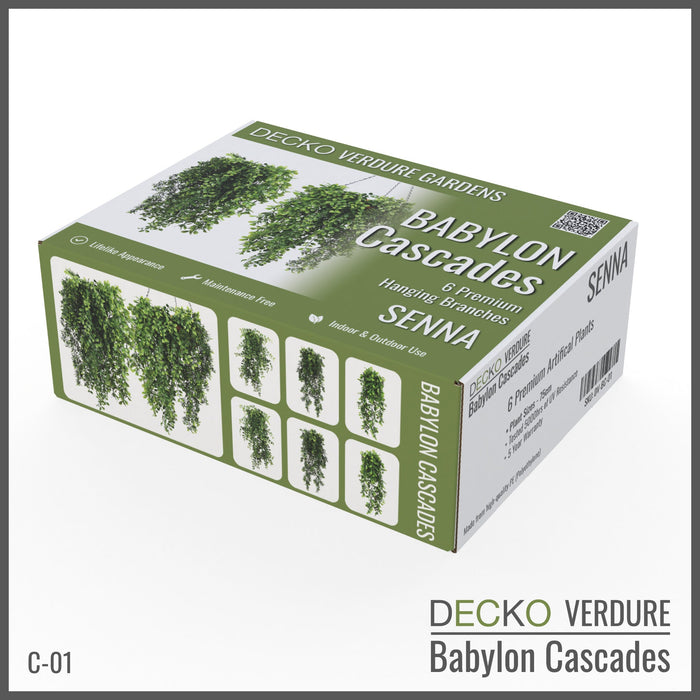 DECKO <b>Verdure Babylon</b> - <b>SENNA</b> -  2 x 3 db-os függő műnövény szett