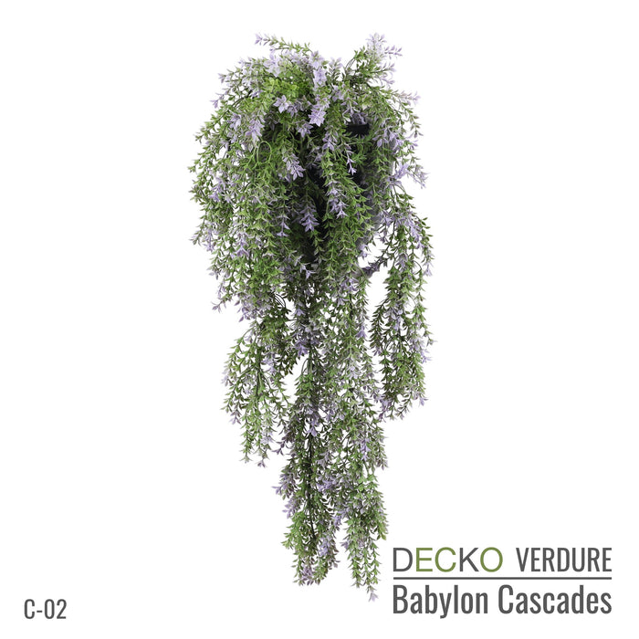 DECKO <b>Verdure Babylon</b> - <b>VIOLA</b> - 6 db-os függő műnövény szett