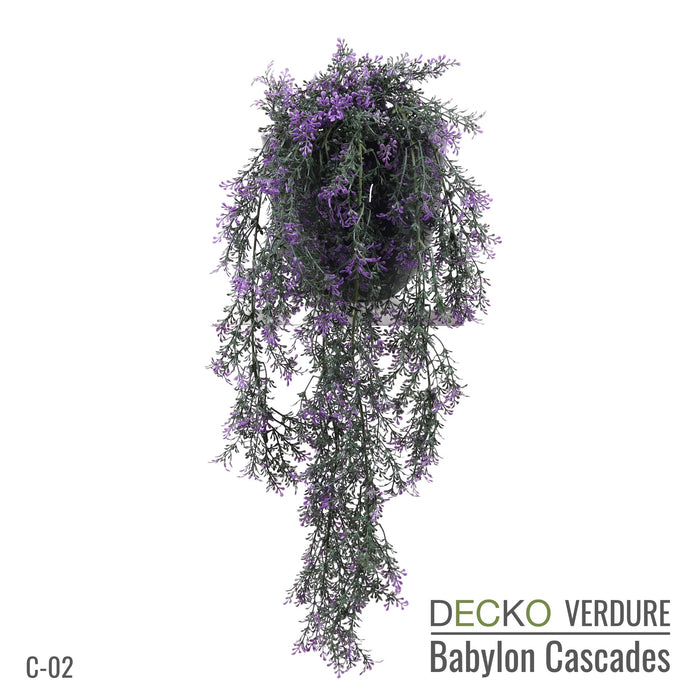 DECKO <b>Verdure Babylon</b> - <b>VIOLA</b> - 6 db-os függő műnövény szett