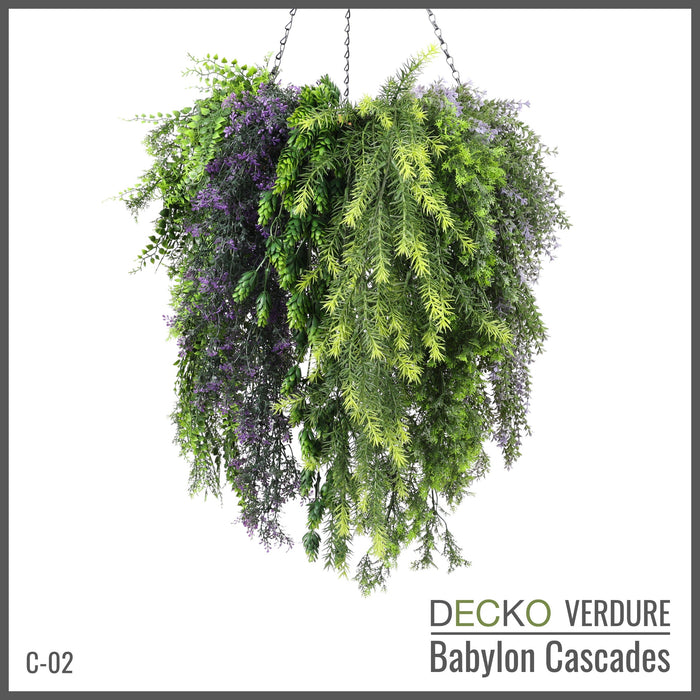 DECKO <b>Verdure Babylon</b> - <b>VIOLA</b> - 6 db-os függő műnövény szett