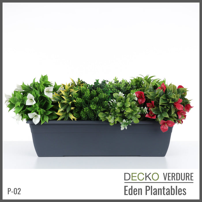 <b>DECKO Verdure Eden</b> ültethető - <b>FLORA </b>-  8 db-os műnövény szett