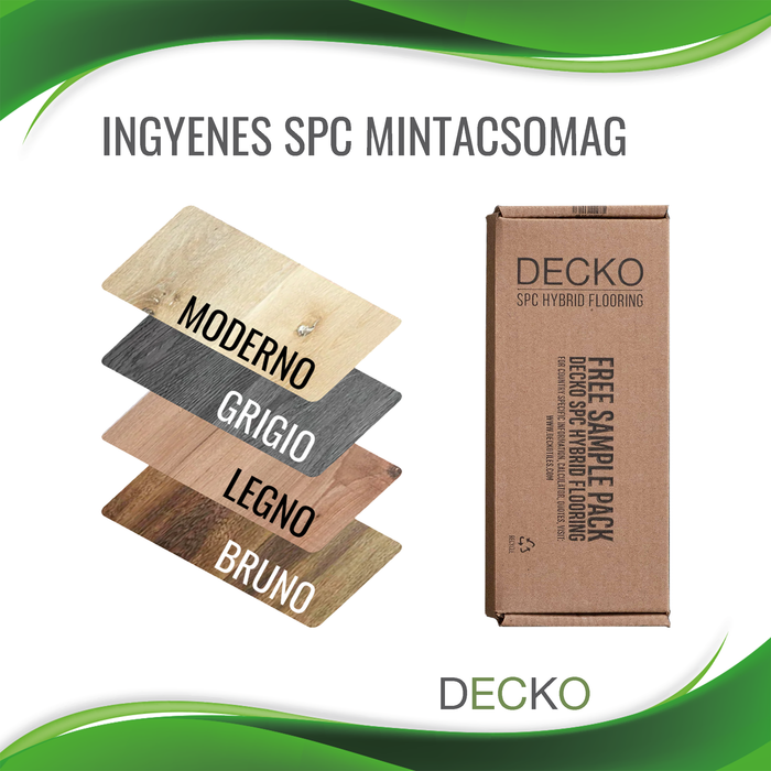 DECKO <strong>SPC Padló Mintacsomag</strong> - Térítésmentes, ingyenes házhoz szállítással (990 Ft kezelési költség)