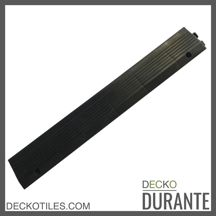 Garázsburkolat <b>Rámpaelem</b> - összepattintható polipropilén padlóhoz | DECKO <b>DURANTE</b> (400x60x18 mm) - (Egy darab) - <b>Válassz színt</b>