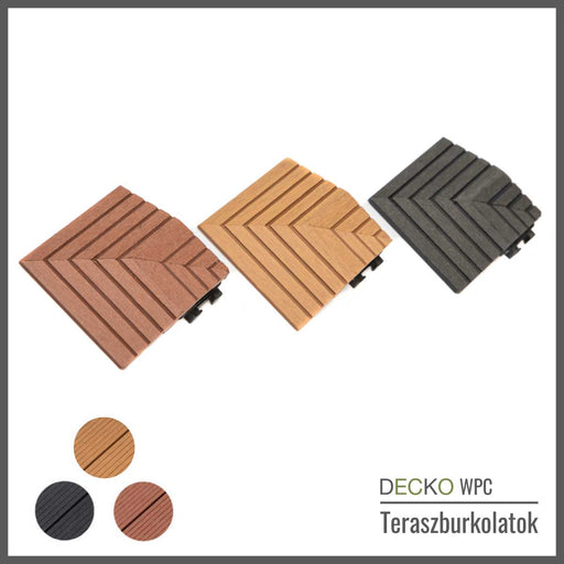 Sarok Rámpa Elem teraszburkolatokhoz - 80/80/20