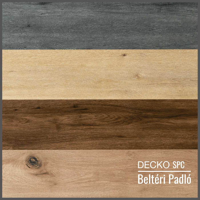 SPC Hibrid Vinyl Padló - Kőkompozit, vízálló | DECKO (1,64 - 2,23 m²/doboz) - <b>(válassz színt)</b>