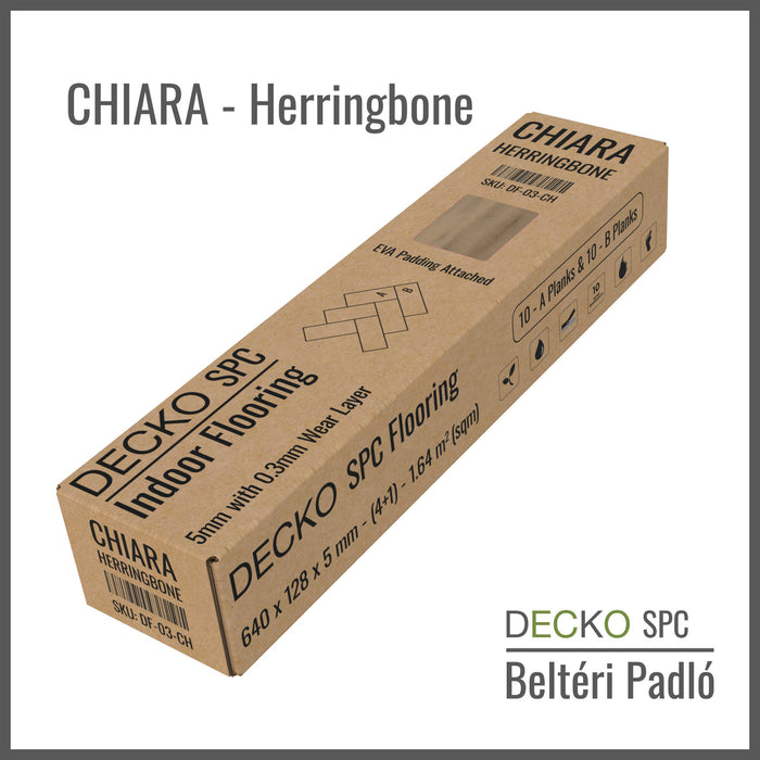 SPC Hibrid Vinyl Padló - Kőkompozit, vízálló | DECKO (1,64 - 2,23 m²/doboz) - <b>(válassz színt)</b>