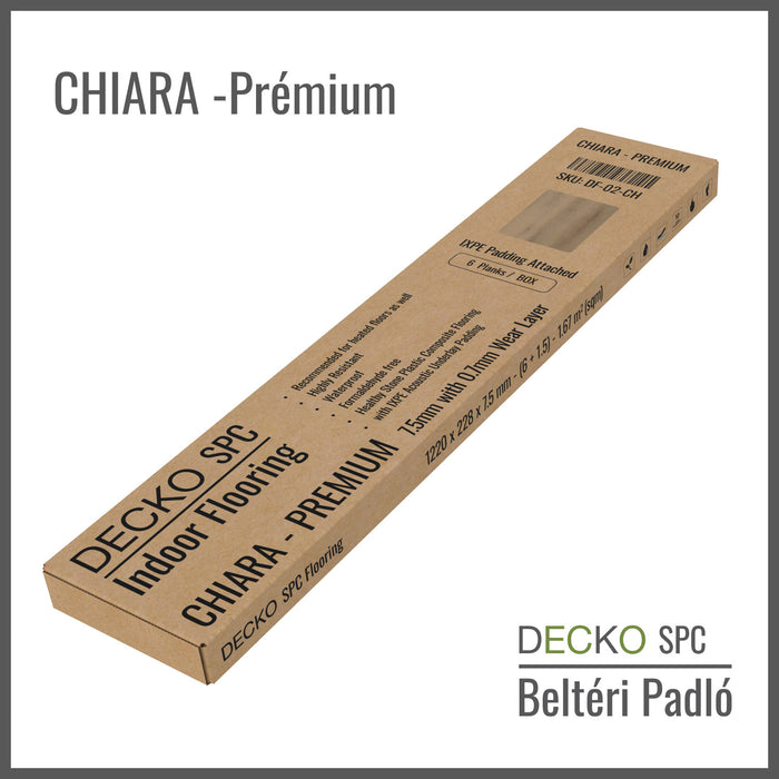 SPC Hibrid Vinyl Padló - Kőkompozit, vízálló | DECKO (1,64 - 2,23 m²/doboz) - <b>(válassz színt)</b>