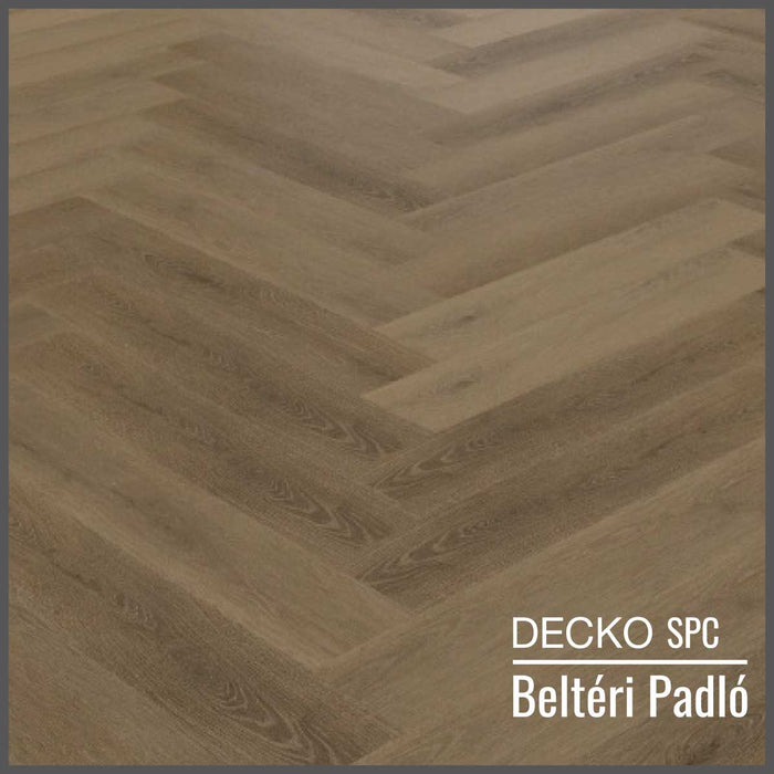 SPC Hibrid Vinyl Padló - <b>CHIARA Herringbone</b> - Kőkompozit, vízálló | DECKO (1,64 m²/doboz)