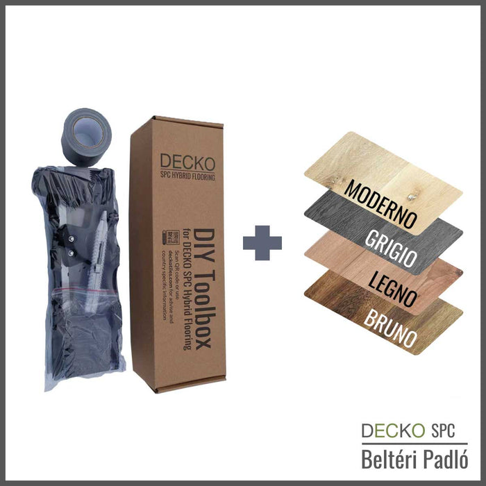 SPC Hibrid Vinyl Padló - Kőkompozit, vízálló | DECKO (1,64 - 2,23 m²/doboz) - <b>(válassz színt)</b>
