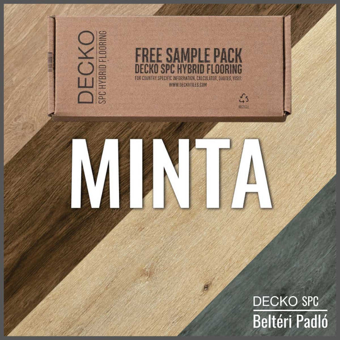 SPC Hibrid Vinyl Padló - Kőkompozit, vízálló | DECKO (1,64 - 2,23 m²/doboz) - <b>(válassz színt)</b>