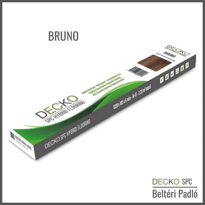 SPC Hibrid Vinyl Padló - <b>BRUNO</b> - Kőkompozit, vízálló | DECKO (2,23 m²/doboz)