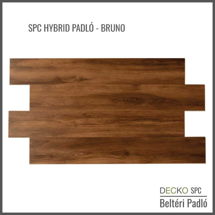 SPC Hibrid Vinyl Padló - <b>BRUNO</b> - Kőkompozit, vízálló | DECKO (2,23 m²/doboz)