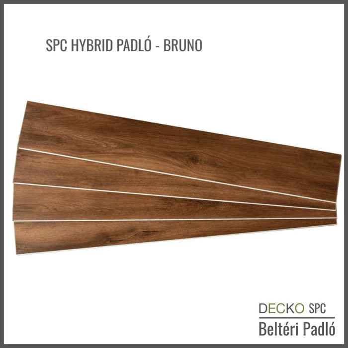 SPC Hibrid Vinyl Padló - <b>BRUNO</b> - Kőkompozit, vízálló | DECKO (2,23 m²/doboz)