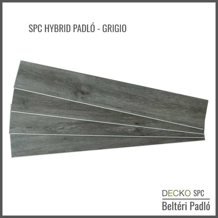 DECKO SPC Hybrid Beltéri Padló - GRIGIO - 11.648 Ft/nm , Ár/doboz = 2.23 nm