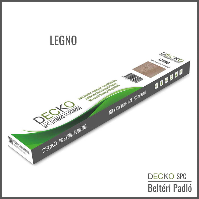 SPC Hibrid Vinyl Padló - <b>LEGNO</b> - Kőkompozit, vízálló | DECKO (2,23 m²/doboz)
