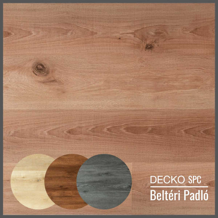 SPC Hibrid Vinyl Padló - Kőkompozit, vízálló | DECKO (1,64 - 2,23 m²/doboz) - <b>(válassz színt)</b>