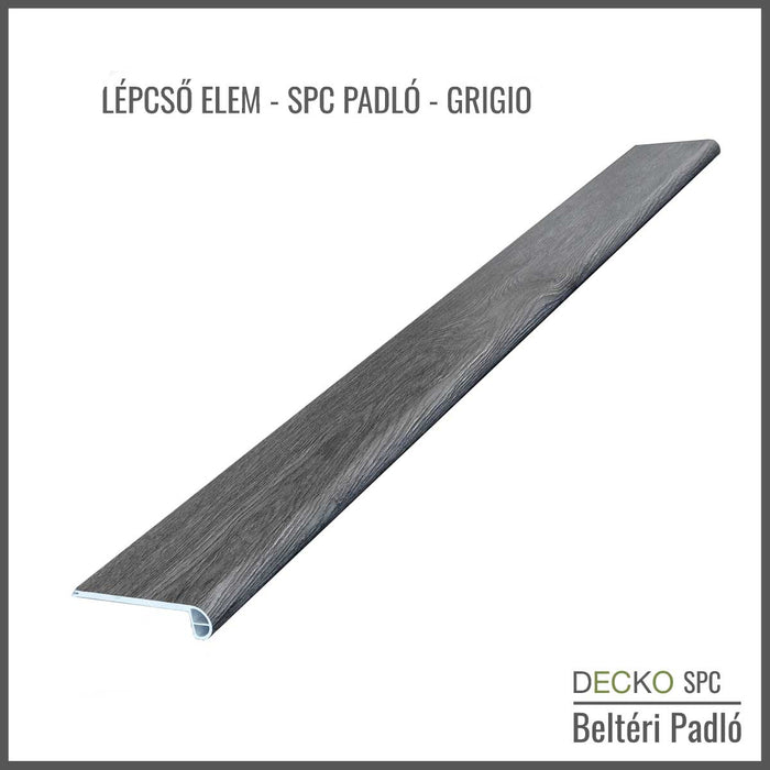 <b>Lépcsőelem </b> – SPC Hibrid Vinyl Padlóhoz | DECKO - (1220×115×24 mm) - Válassz színt