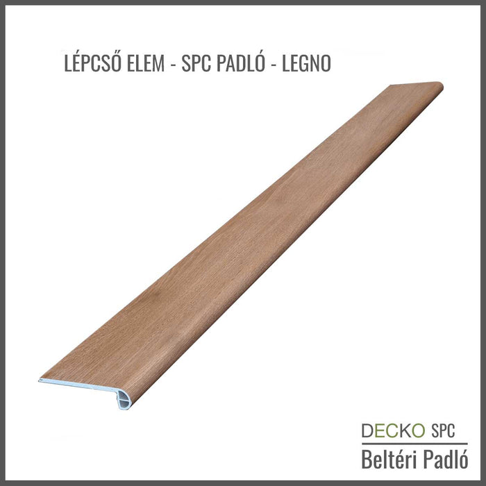 <b>Lépcsőelem </b> – SPC Hibrid Vinyl Padlóhoz | DECKO - (1220×115×24 mm) - Válassz színt