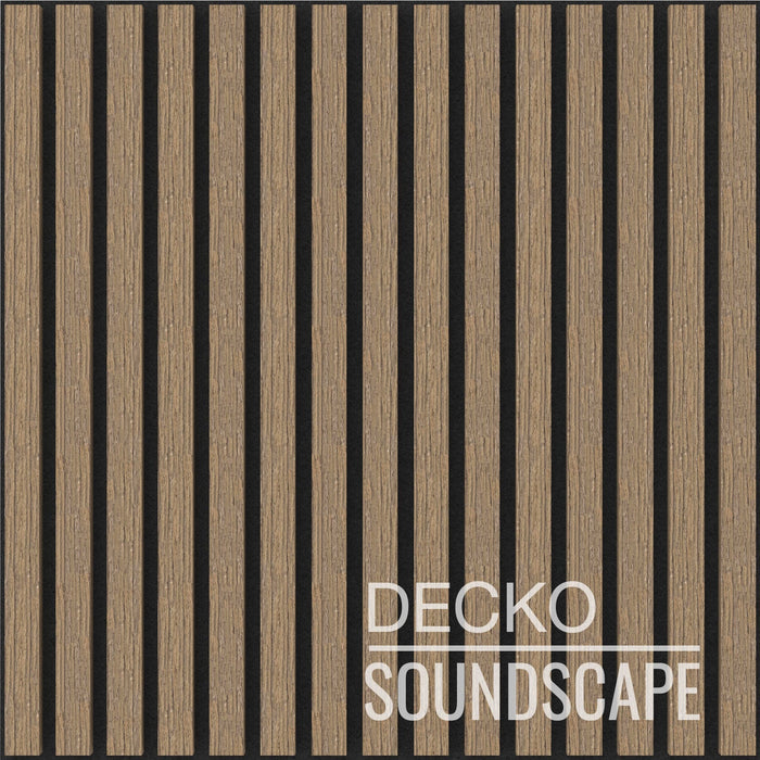 Akusztikus Falpanel – Hangelnyelő, Faerezetes – <b>OAK Négyzet</b> - (5 db/doboz - 600×600x21 mm - <b>1,8 m<sup>2</sup></b>) | DECKO SOUNDSCAPE