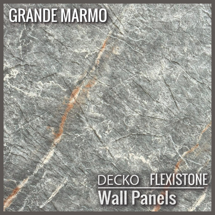 <b>DECKO Flexistone </b>hajlékony kőpanelek – <b>GRANDE MARMO</b> – 5 darabos doboz (1200x600mm-es panelek)