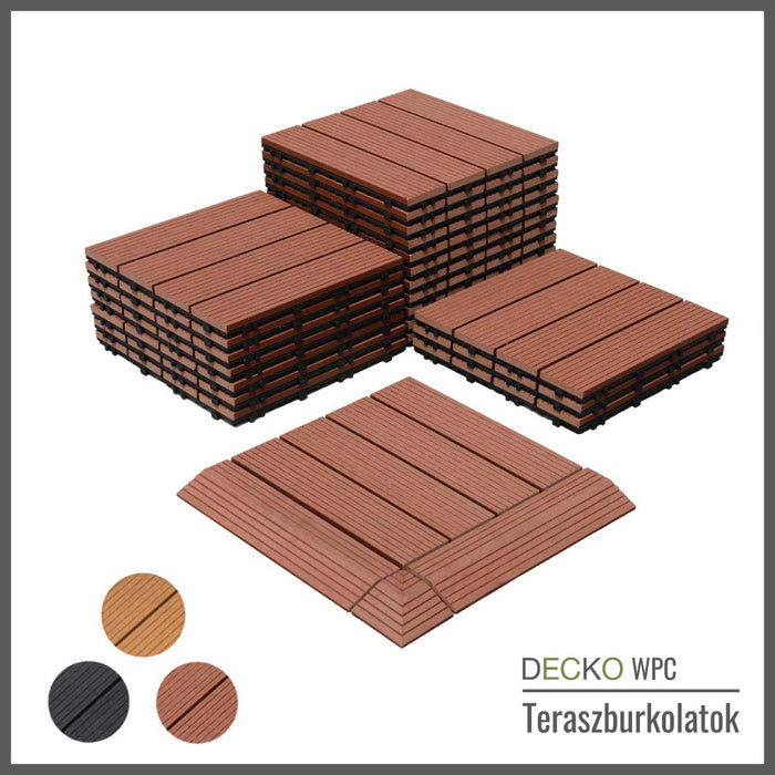 DECKO GYEP Klikkelhető Teraszburkolat - 300/300/20 - ár/db