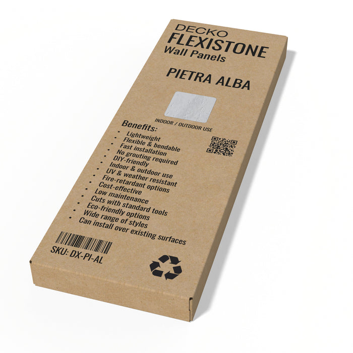 DECKO FLEXISTONE hajlékony kőpanel <b>MINTA - PIETRA ALBA</b> - Ingyenes szállítás
