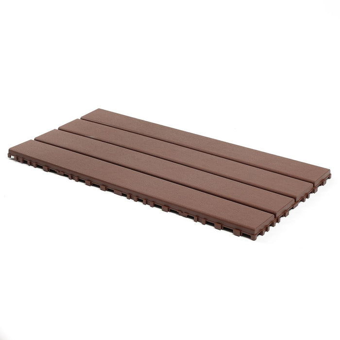 Deck Tiles - <b>BROWNSLAT</b> - Interlocking PP Flooring, with Recycled Premium Polypropylene | DECKO Lite (608x304x20 mm tile) - (One Piece)