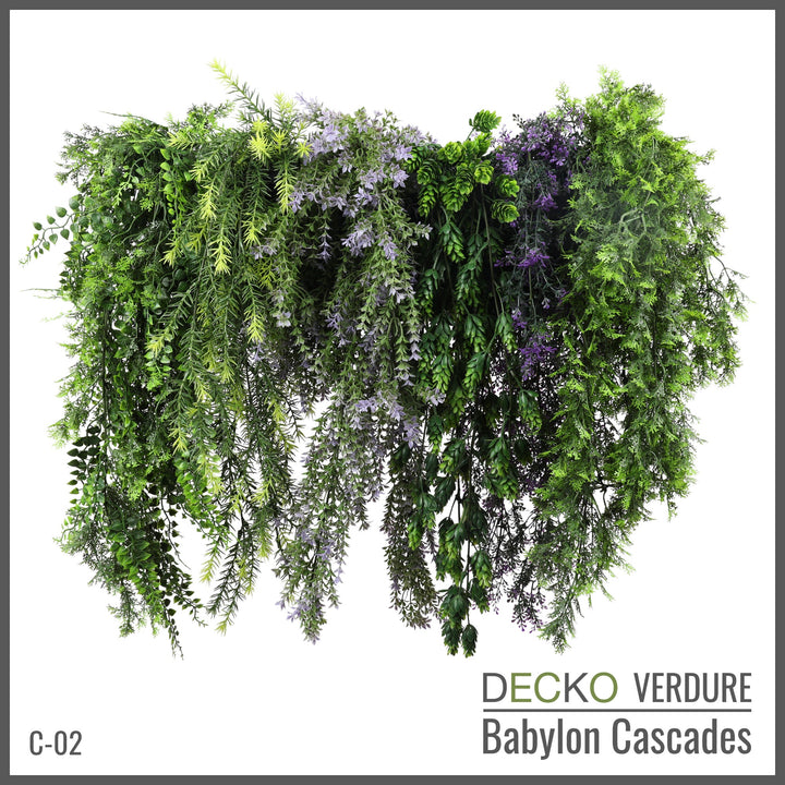 DECKO <b>Verdure Babylon</b> - <b>VIOLA</b> - 6 db-os függő műnövény szett