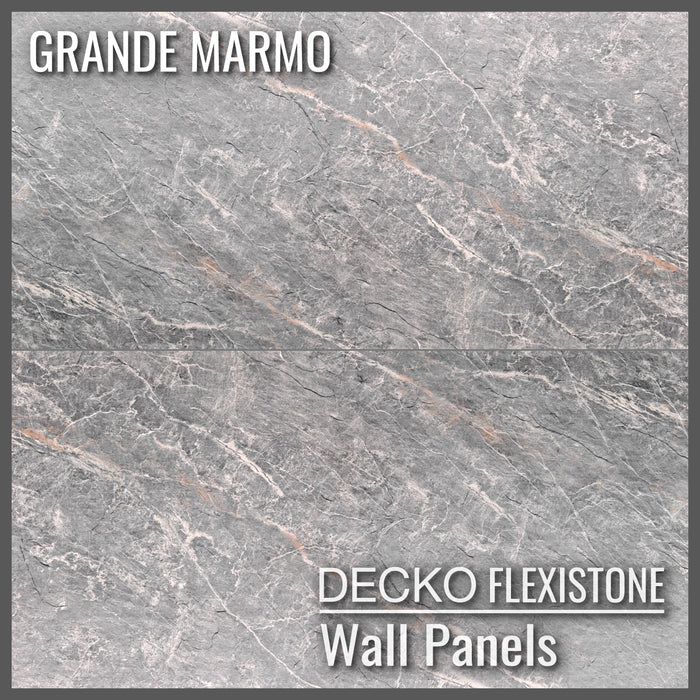 <b>DECKO Flexistone </b>hajlékony kőpanelek – <b>GRANDE MARMO</b> – 5 darabos doboz (1200x600mm-es panelek)