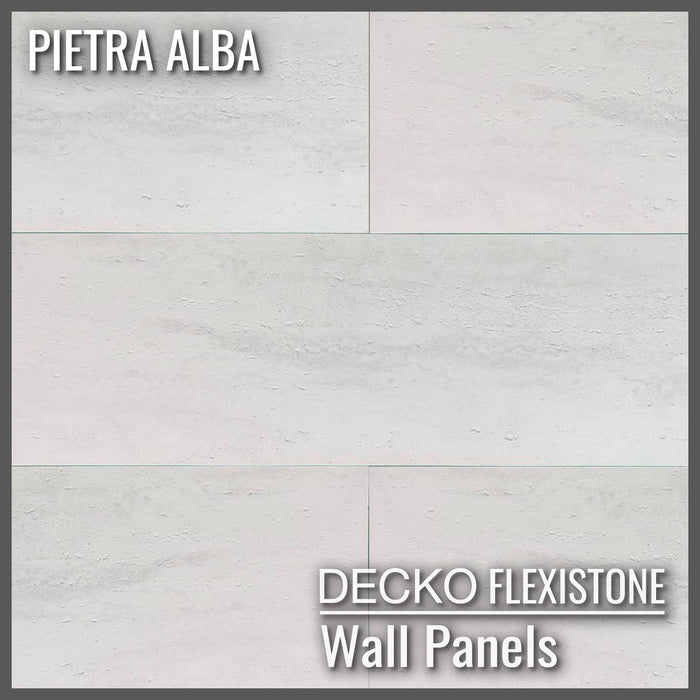 DECKO FLEXISTONE hajlékony kőpanel <b>MINTA - PIETRA ALBA</b> - Ingyenes szállítás