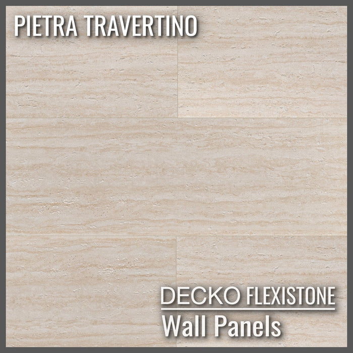 DECKO FLEXISTONE hajlékony kőpanel <b>MINTA - TRAVERTINO</b> - Ingyenes szállítás