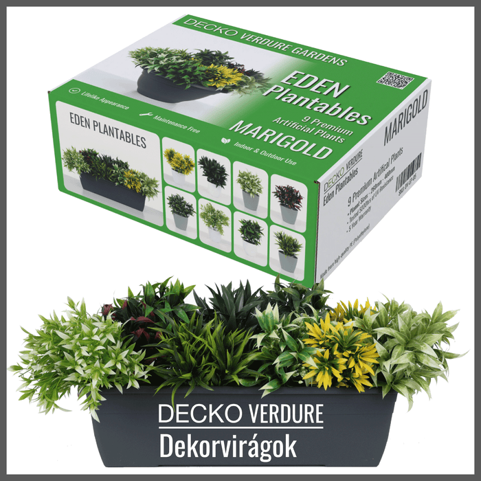 <b>DECKO Verdure Eden</b> ültethető - <b>MARIGOLD</b> -  9 db-os műnövény szett