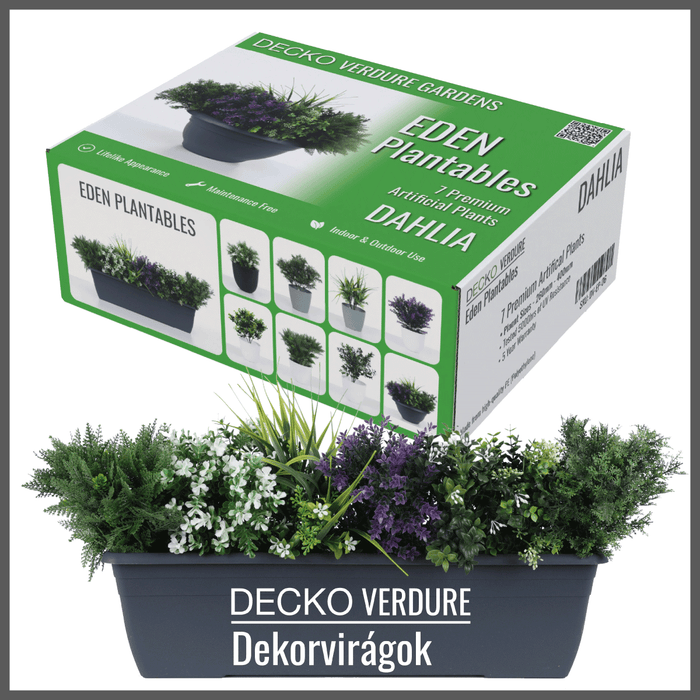 <b>DECKO Verdure Eden</b> ültethető - <b>DAHLIA</b> -  7 db-os műnövény szett