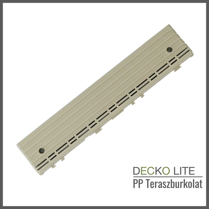 Teraszburkolat <b>Rámpaelem</b> - PP járólaphoz | DECKO Lite (304x60x20 mm) - (Egy darab)