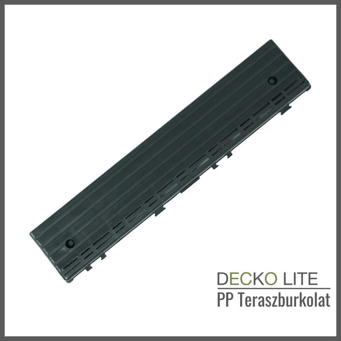 Teraszburkolat <b>Rámpaelem</b> - PP járólaphoz | DECKO Lite (304x60x20 mm) - (Egy darab)