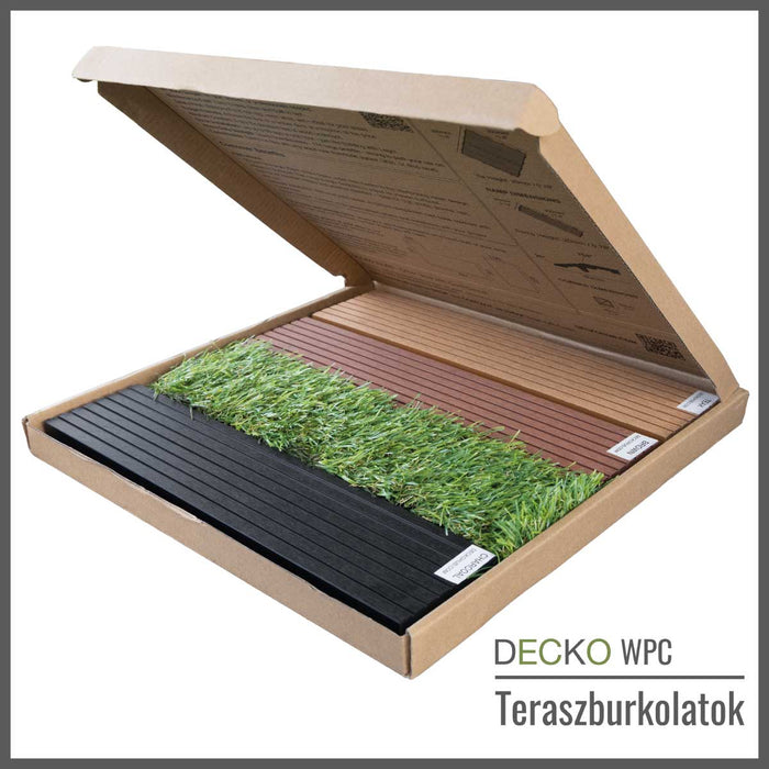 <b>DECKO Teraszburkolat – Teljes mintalap</b> ingyenes kiszállítással (egy/cím)