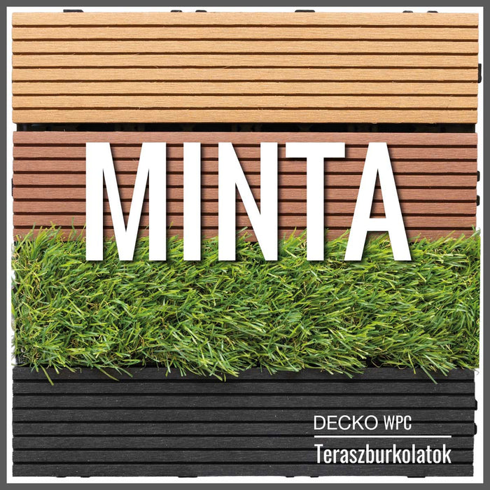 <b>DECKO Teraszburkolat – Teljes mintalap</b> ingyenes kiszállítással (egy/cím)