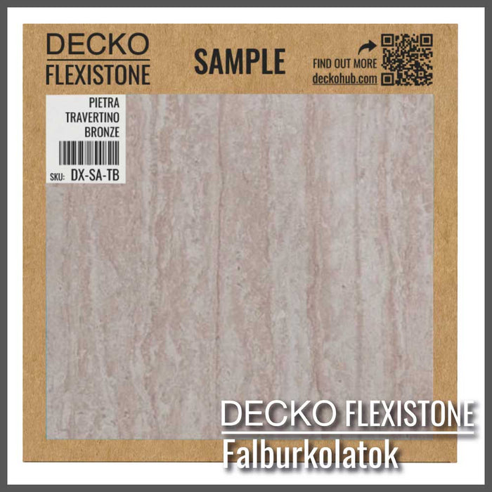 Hajlékony 3D kőhatású falpanelek <b>MINTA</b> | DECKO Flexistone - Ingyenes szállítás