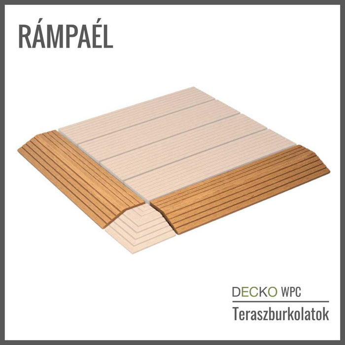 Rámpa elem teraszburkolatokhoz - 300/80/20 mm