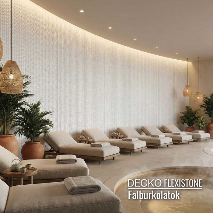 Hajlékony 3D kőhatású falpanelek - <b> DECKO Flexistone - MAXI TESSUTO</b> - egyedi méretek 3000 × 1200 mm-ig
