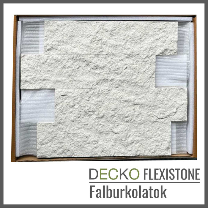 DECKO Flexistone hajlékony kőpanelek – <b>BRICO NATURALE</b> – 12 Darabos Doboz, Egymásba Illeszkedő, Öntapadós Panelek