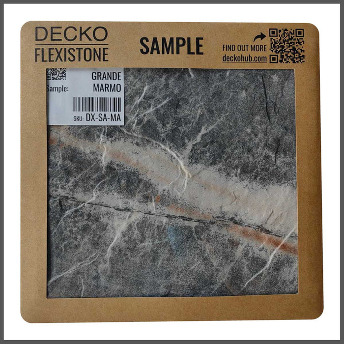 <b>DECKO Flexistone </b>hajlékony kőpanelek – <b>GRANDE MARMO</b> – 5 darabos doboz (1200x600mm-es panelek)