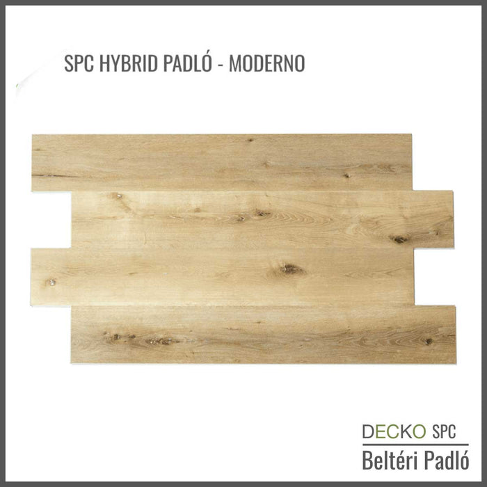 DECKO SPC Hybrid Beltéri Padló - <b>MODERNO</b> - 11.648 Ft/nm, Ár/doboz = 2.23 nm