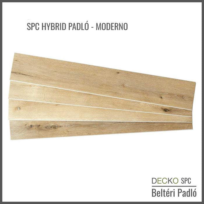 DECKO SPC Hybrid Beltéri Padló - <b>MODERNO</b> - 11.648 Ft/nm, Ár/doboz = 2.23 nm