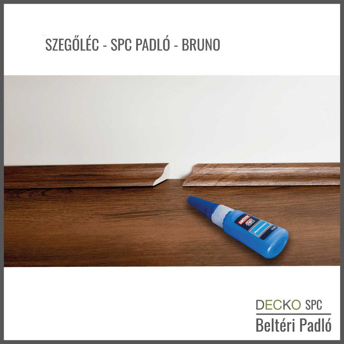 <b>SZEGŐLÉC</b> DECKO SPC Hybrid Padlóhoz -gyárilag 45 fokban vágva - 1220 mm hosszú