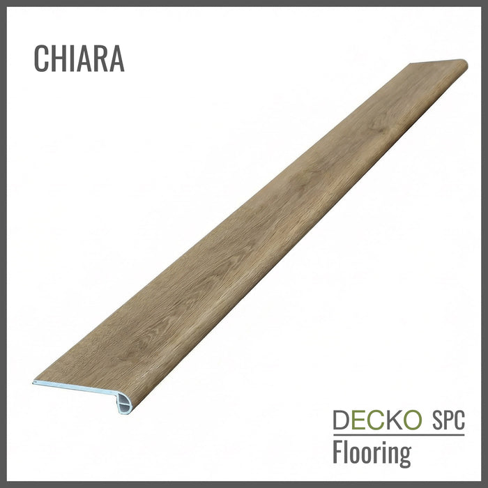 <b>Lépcsőelem </b> – SPC Hibrid Vinyl Padlóhoz | DECKO - (1220×115×24 mm) - Válassz színt