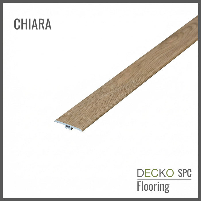<b>T-Profil Burkolatváltó</b> SPC Hibrid Vinyl Padlóhoz | DECKO (1220x45x6 mm)